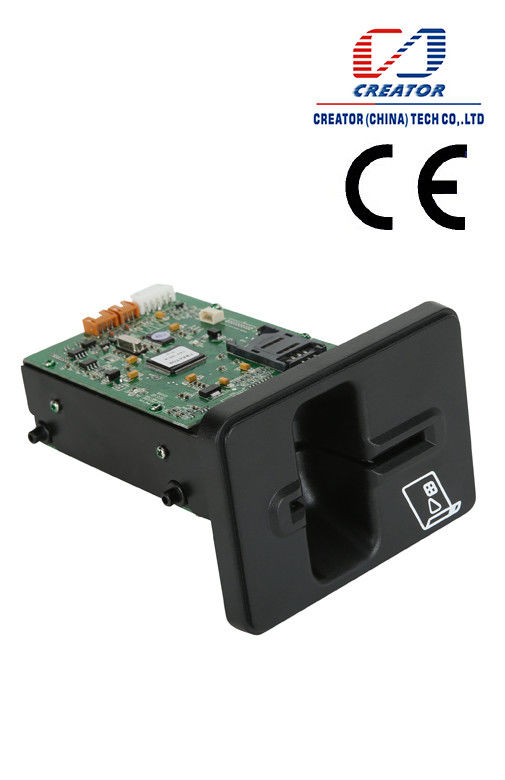 RS232 Hybrid Insert Magnetic Card Reader , RFID Card Reader For Payment Kiosk DC 5V